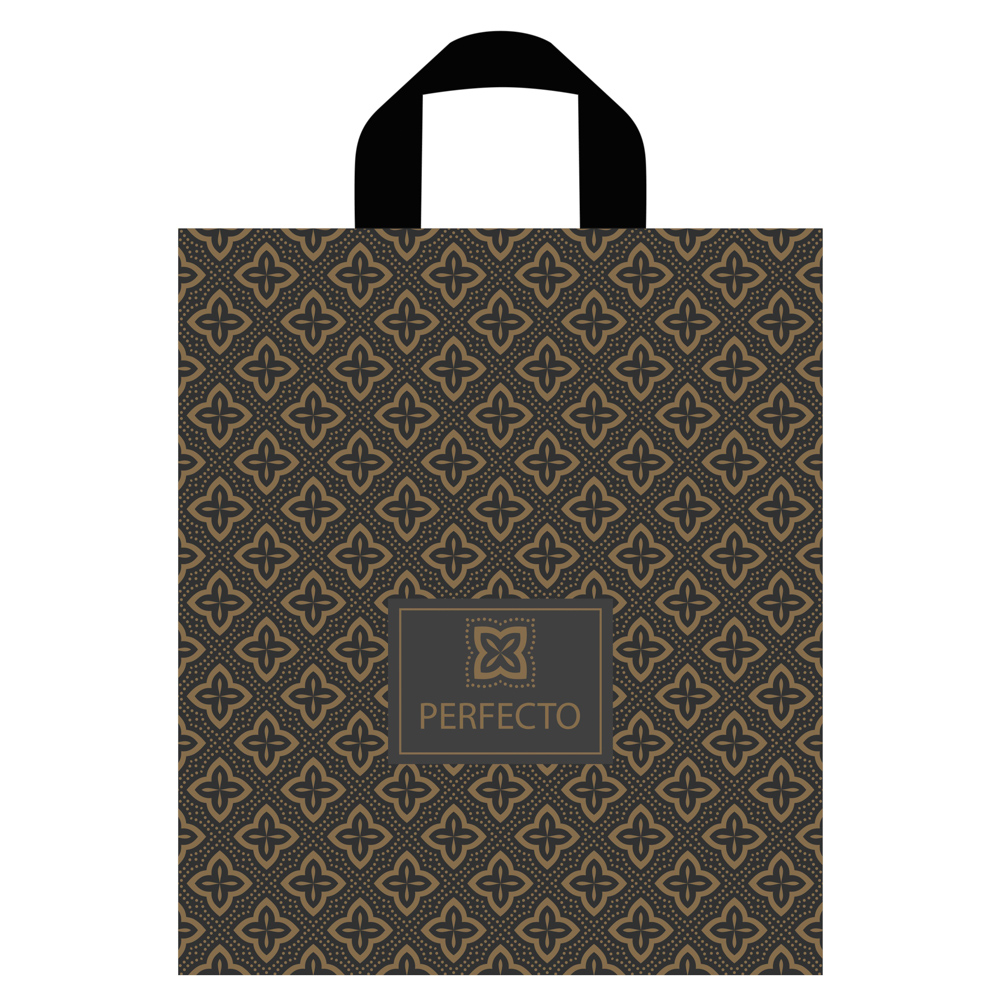 Пакет Перфекто Империал с петлевой ручкой, L 35x31 см, 95 мкм ПВД, арт.№ 568-099