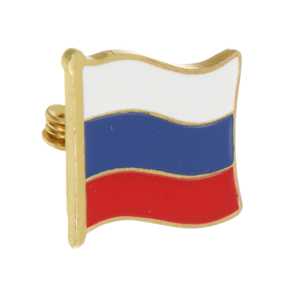 Значок на булавке флаг России тм Мечтай, 2,1 см, арт.№ 585-090