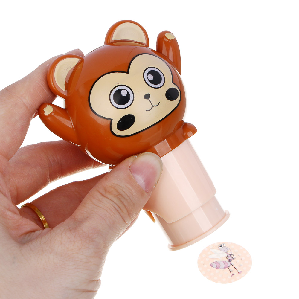 ХОББИХИТ Набор для творчества с печатями "Зверюшки", 9,5х7,5х6см, PP, 4 дизайна, арт.№ 285-228