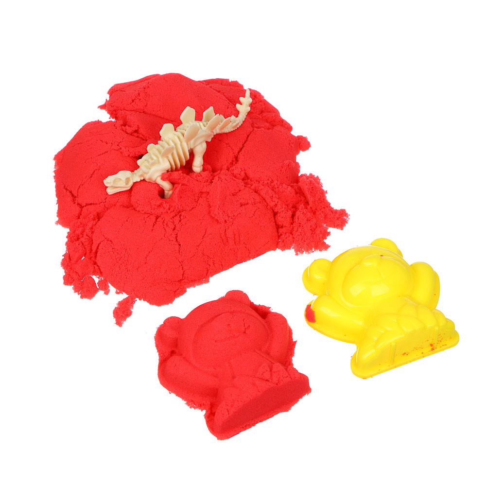 ХОББИХИТ Набор для творчества "Кинетический песок с формочками", 7,5х6,5х7см, 6 цветов, арт.№ 285-229