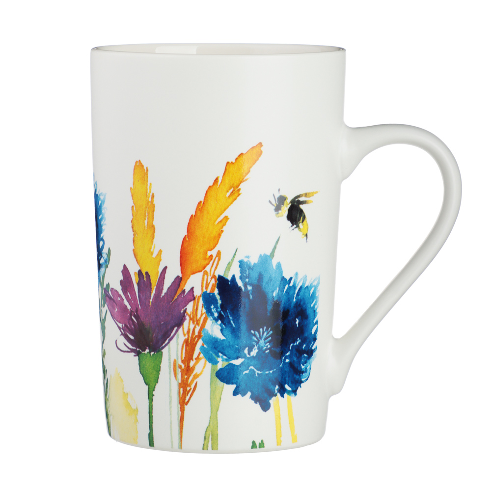 MILLIMI Акварель Кружка 380мл, фарфор, 4 дизайна, арт.№ 806-202