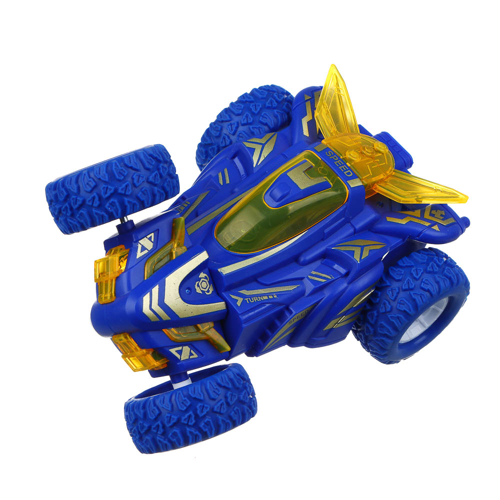 ИГРОЛЕНД Машинка трюковая, свет, разворот, 3хLR41, АBS, РР, 12x9,5x5,5см, 4 дизайна, арт.№ 292-401