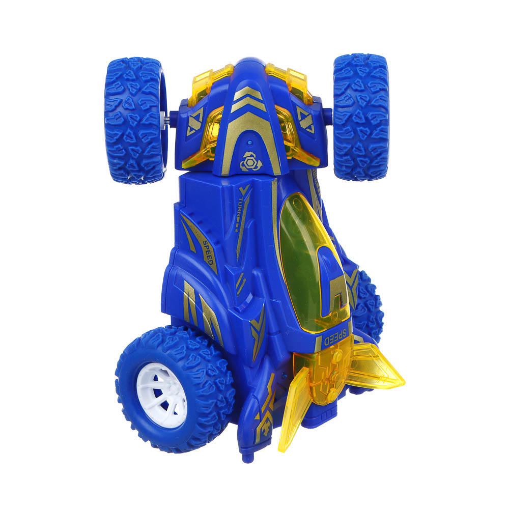 ИГРОЛЕНД Машинка трюковая, свет, разворот, 3хLR41, АBS, РР, 12x9,5x5,5см, 4 дизайна, арт.№ 292-401