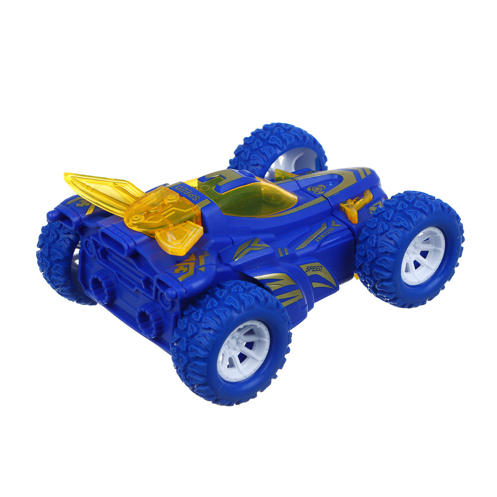 ИГРОЛЕНД Машинка трюковая, свет, разворот, 3хLR41, АBS, РР, 12x9,5x5,5см, 4 дизайна, арт.№ 292-401