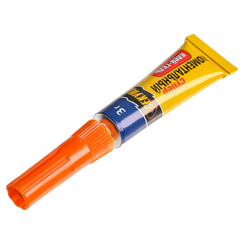 Клей-гель "Секунда" моментальный блистер 3г, на ленте, арт.403-176, арт.№ 469-259