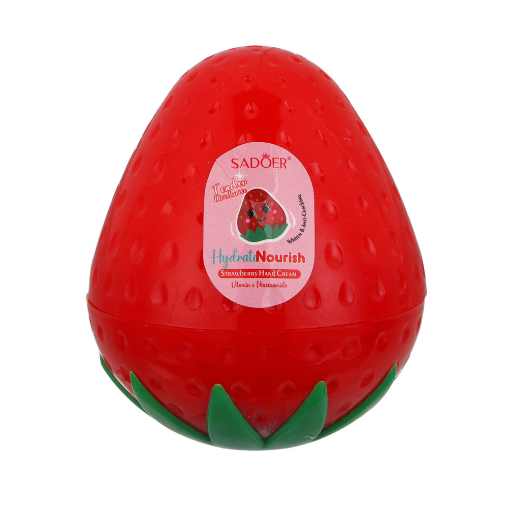 Крем для рук увлажняющий с витамином E и ниацинамидом клубника тм Sadoer, 35 гр, арт.№ 022-222
