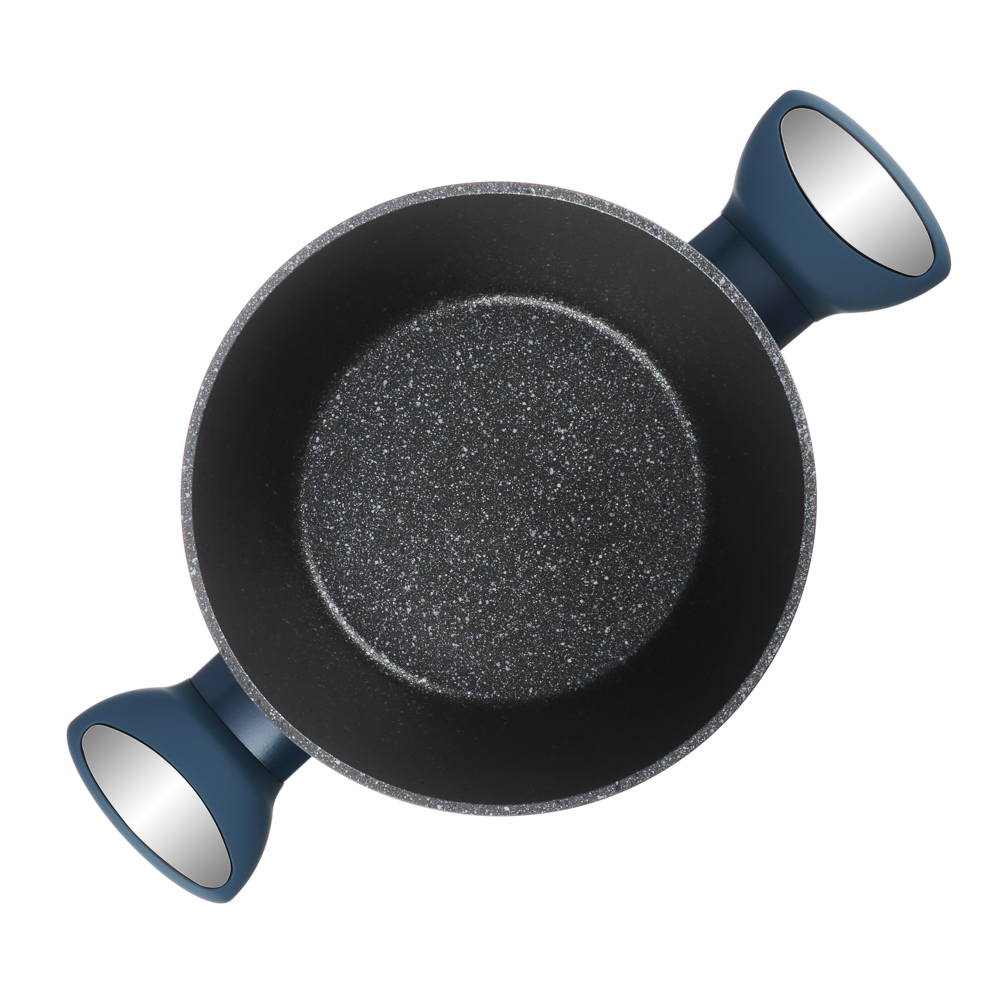 SATOSHI Ривьера Набор посуды 8 предметов, а/пр.покрытие: кастюли+крышки: 2,3 л и 3,8 л; ковш+крышка 1,3 л; сковороды 24 см, 28 см, арт.№ 846-722