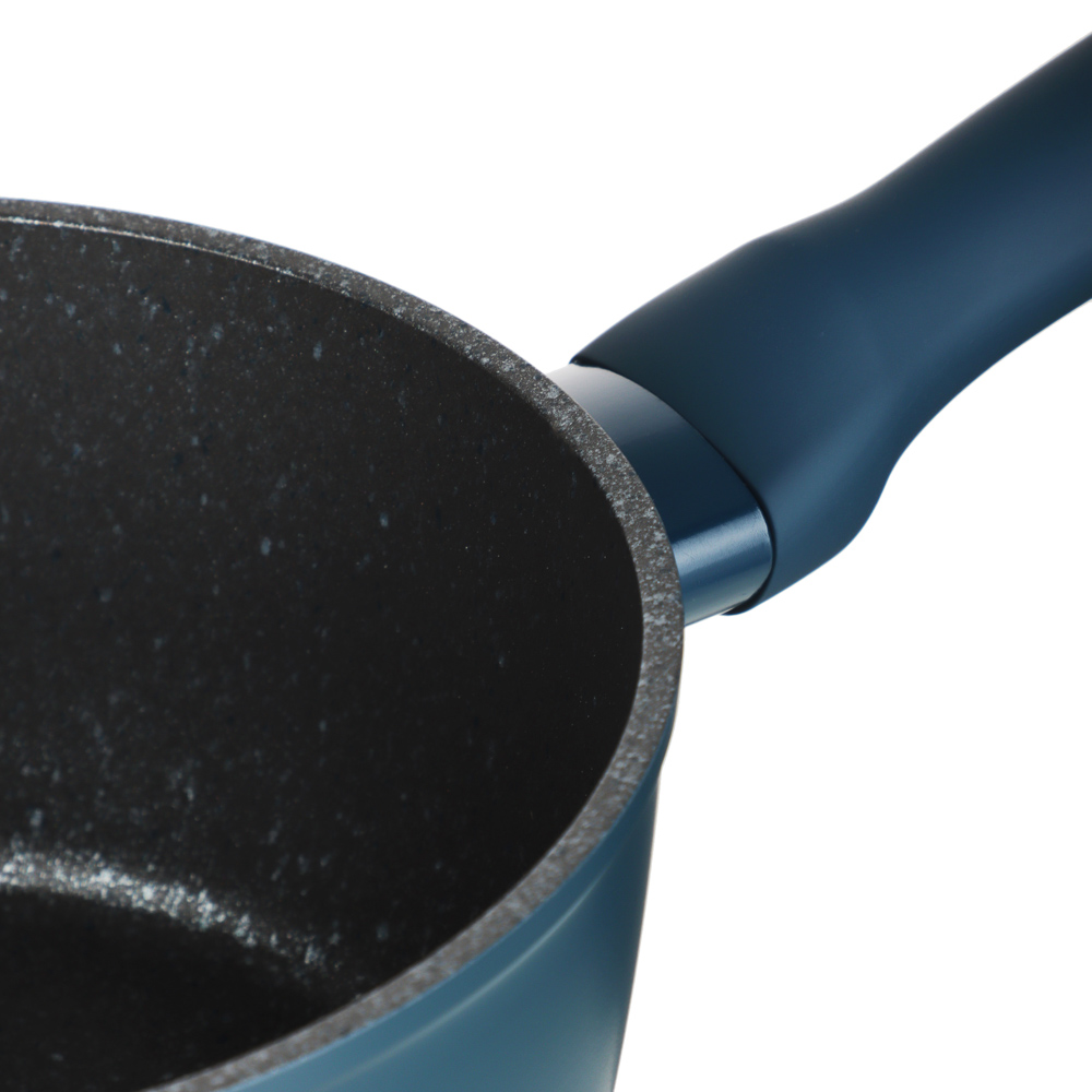 SATOSHI Ривьера Набор посуды 8 предметов, а/пр.покрытие: кастюли+крышки: 2,3 л и 3,8 л; ковш+крышка 1,3 л; сковороды 24 см, 28 см, арт.№ 846-722