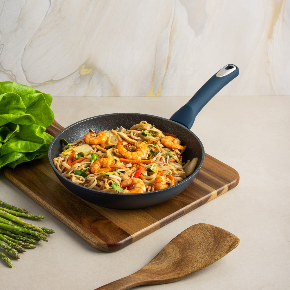 SATOSHI Ривьера Сковорода литая d24см, антипригарное покрытие мрамор, индукция, арт.№ 846-724