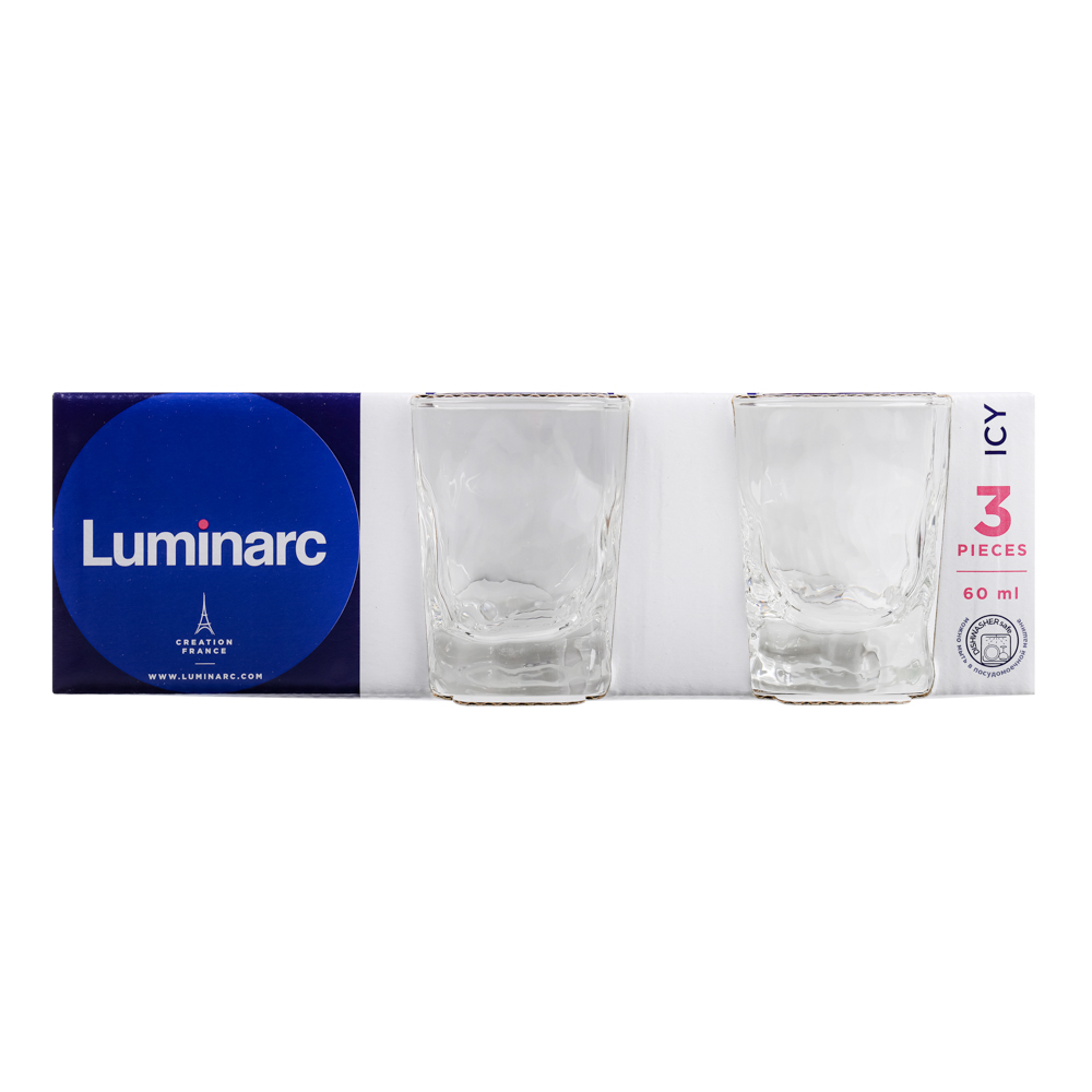 LUMINARC Набор стопок 3шт 60мл Айси, арт.№ 878-486