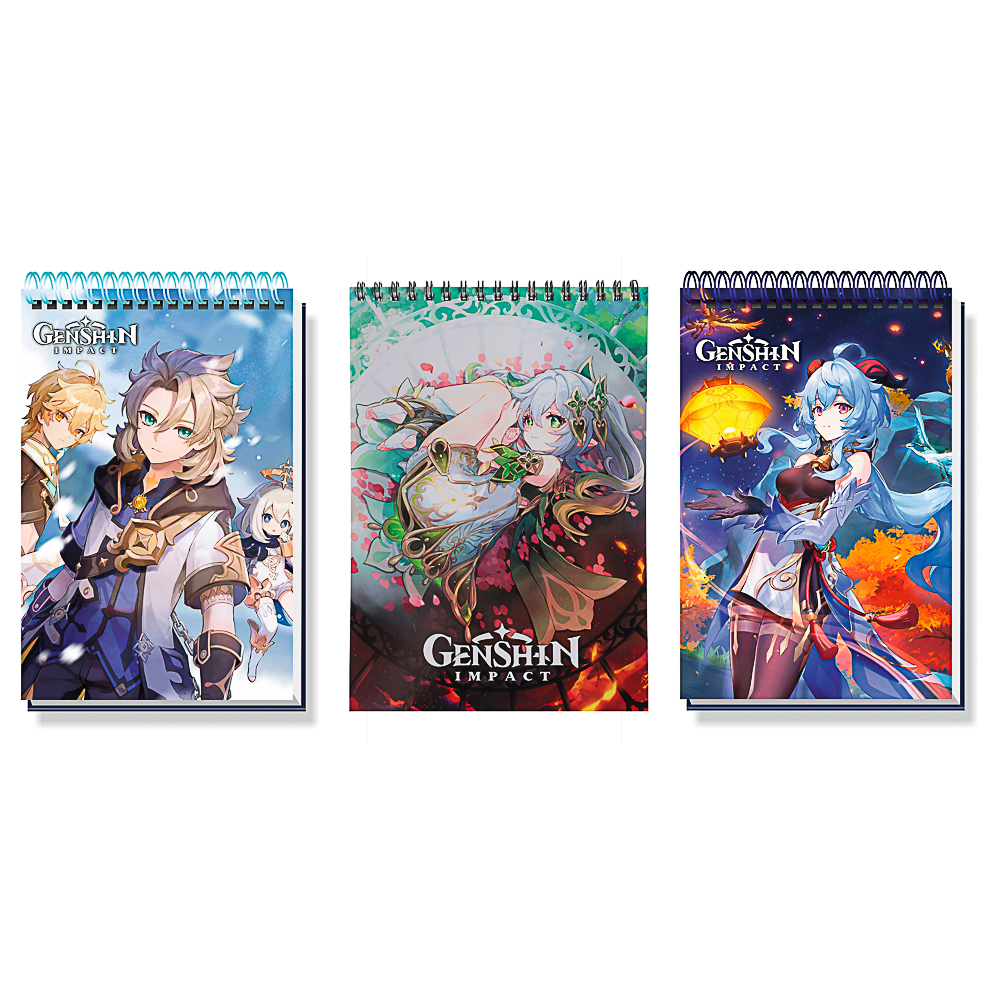 Геншин Творческий блокнот cо стикерами и переводными татуировками A5, 14,5x7x21,5 см, арт.№ 285-250