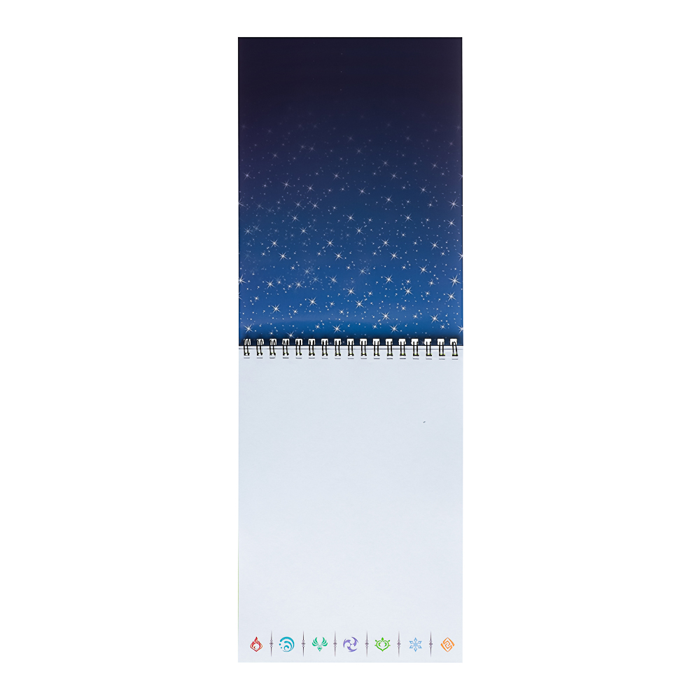 Геншин Творческий блокнот cо стикерами и переводными татуировками A5, 14,5x7x21,5 см, арт.№ 285-250