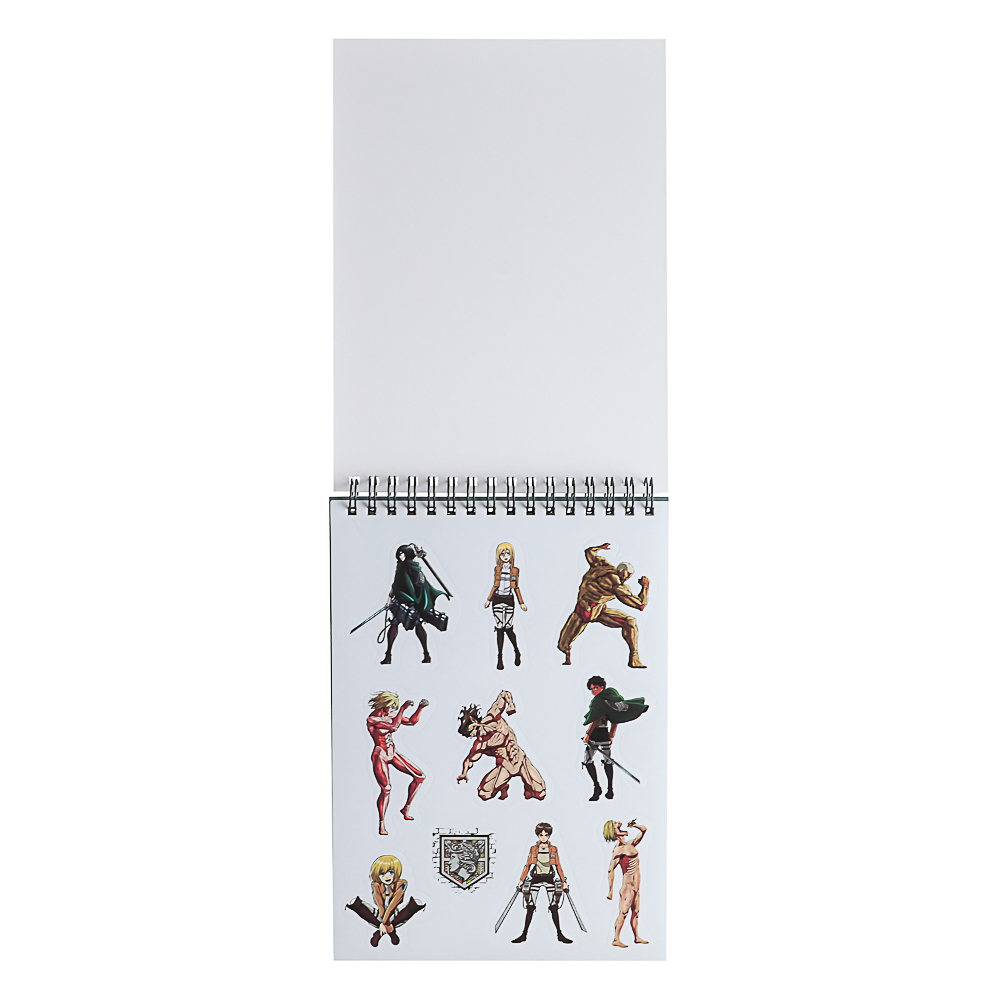 Атака Титанов Творческий блокнот cо стикерами A5, 14,5x7x21,5 см, арт.№ 285-251