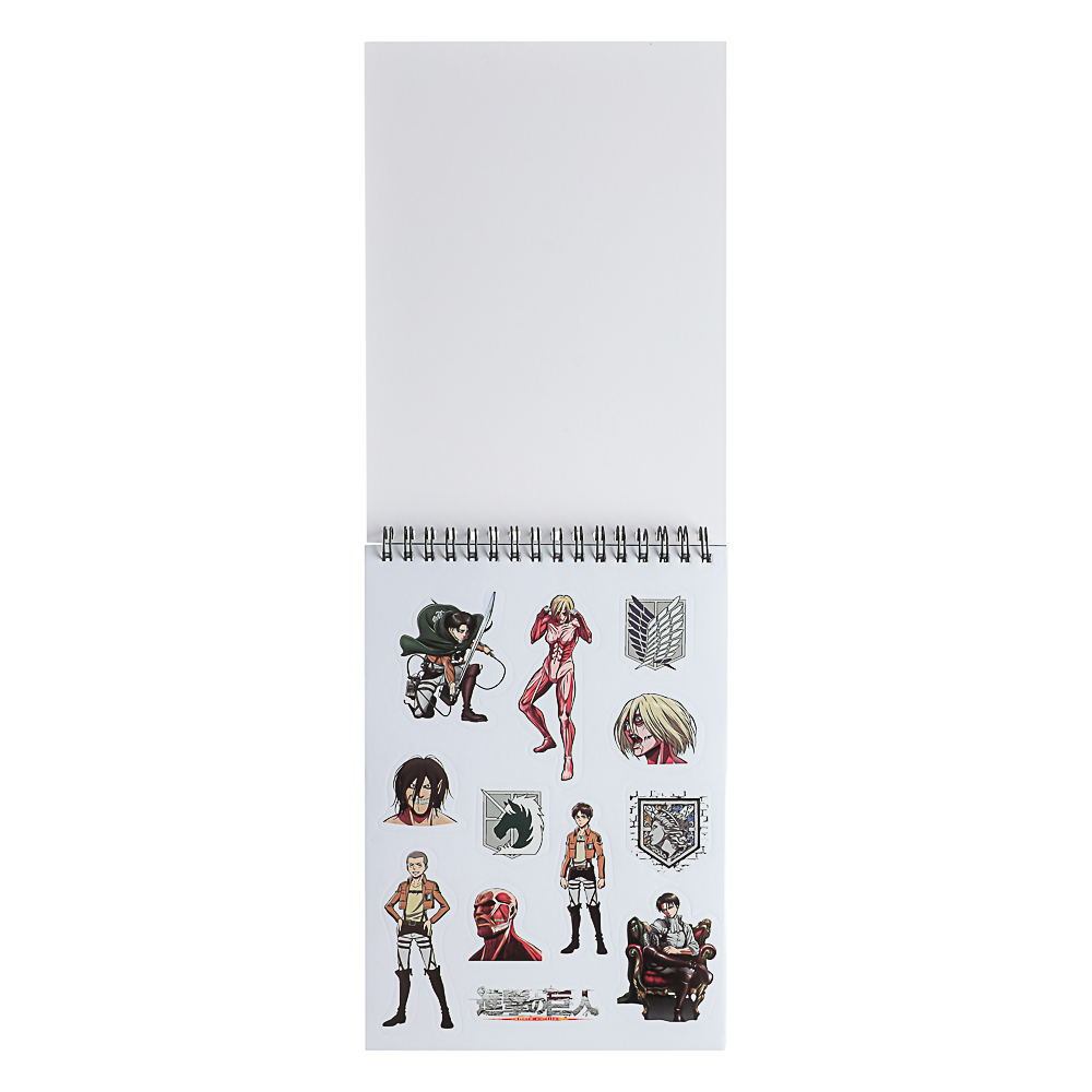Атака Титанов Творческий блокнот cо стикерами A5, 14,5x7x21,5 см, арт.№ 285-251