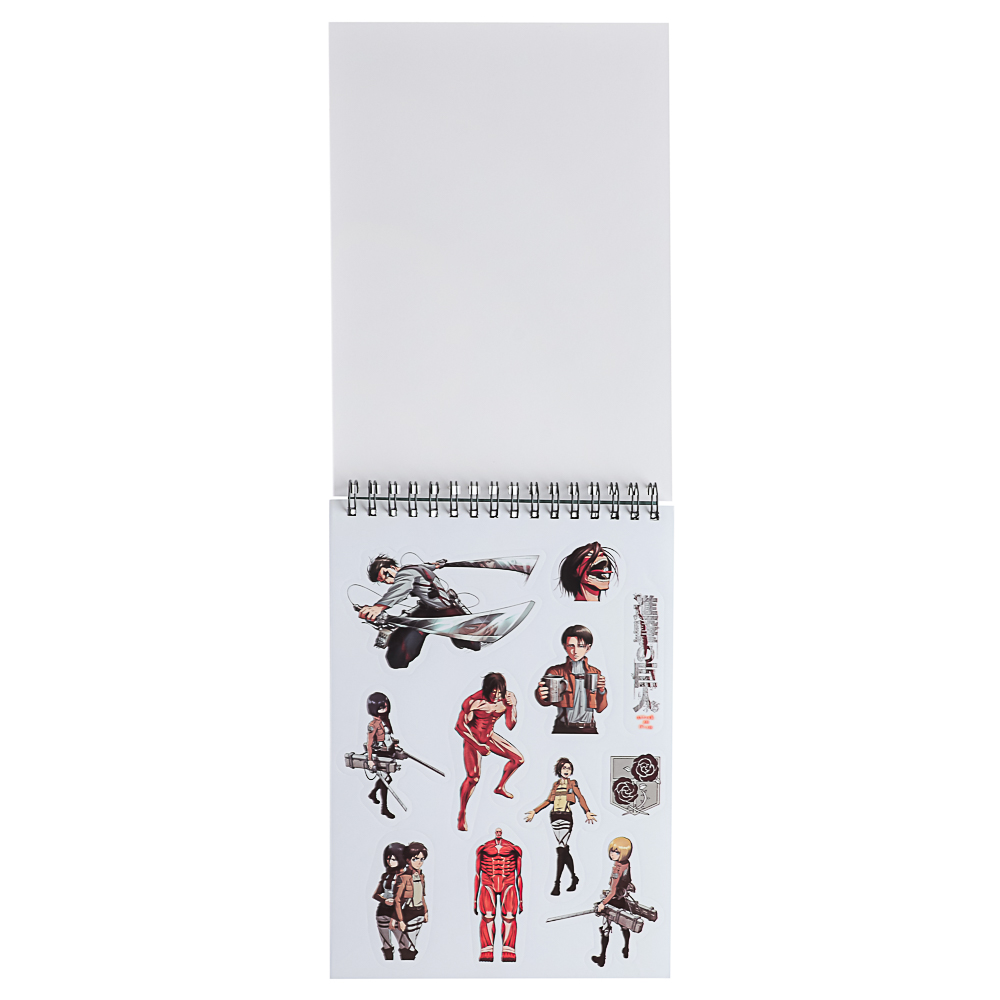 Атака Титанов Творческий блокнот cо стикерами A5, 14,5x7x21,5 см, арт.№ 285-251