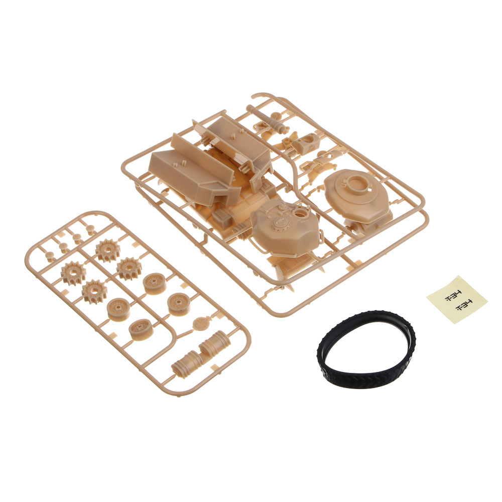 BY Русские Супергерои УВЗ Мини-конструктор Танк Т-34, 13,5х16,5х6,5 см, ABS, арт.№ 859-009