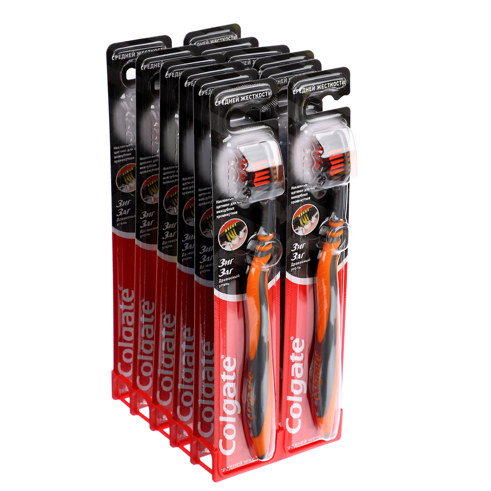 Зубная щетка COLGATE ЗигЗаг, средняя, 1 шт, арт.№ 982-020
