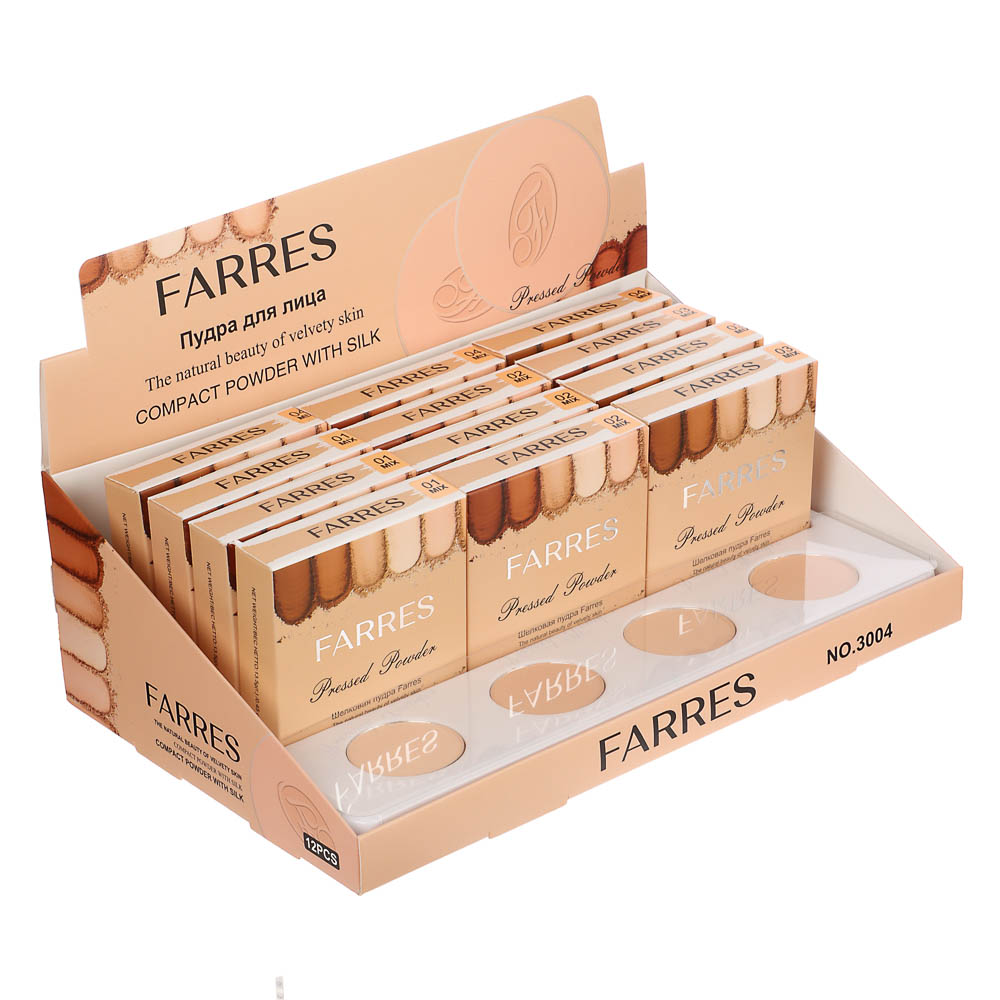 Пудра для лица, шелковая, тм Farres, 13,5 г, арт.№ 330-631