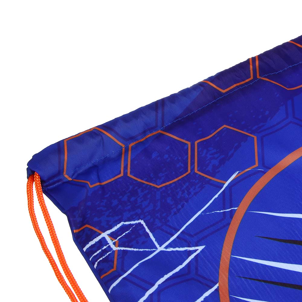 Мешок для сменной обуви на завязках, 40х47см, "Футбол/Рэйсинг Тим", полиэстер, арт.№ 524-257