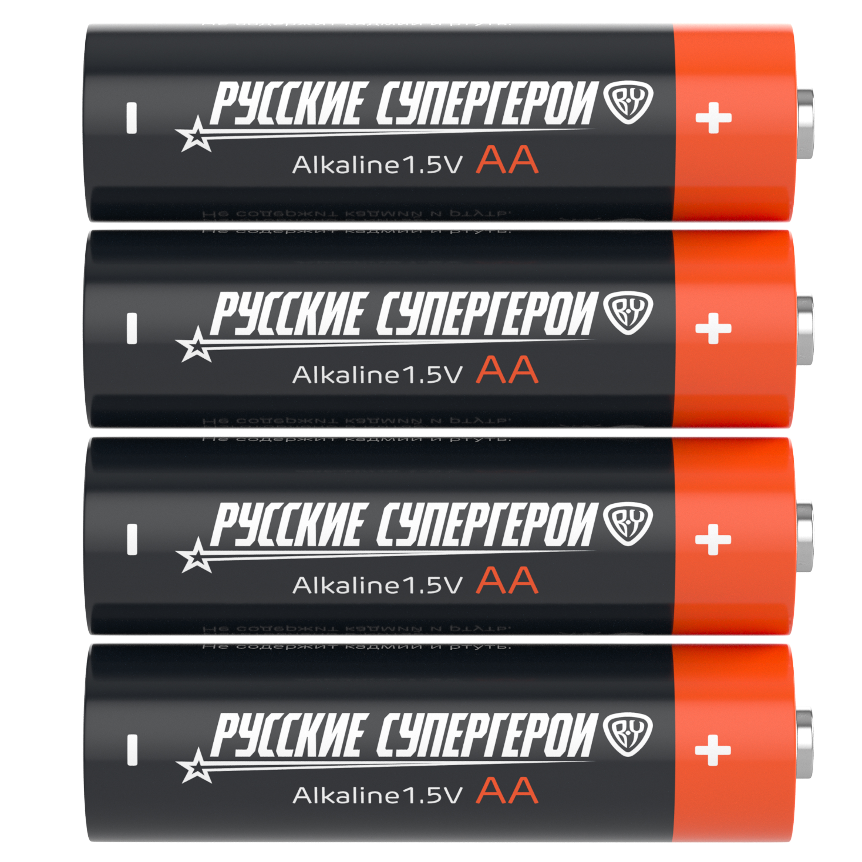 Батарейки AA BY Русские Супергерои 4шт в блистере, щелочные, Герои, ЛЕШИЙ, арт.№ 917-330