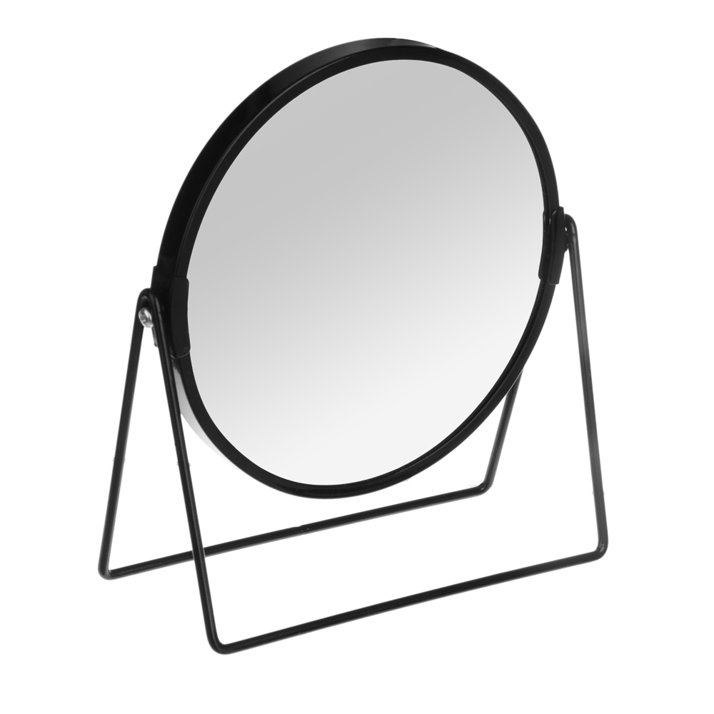 ЮНИLOOK Зеркало настольное с увеличением, металл, стекло, 20,8x18,5см, арт.№ 301-006