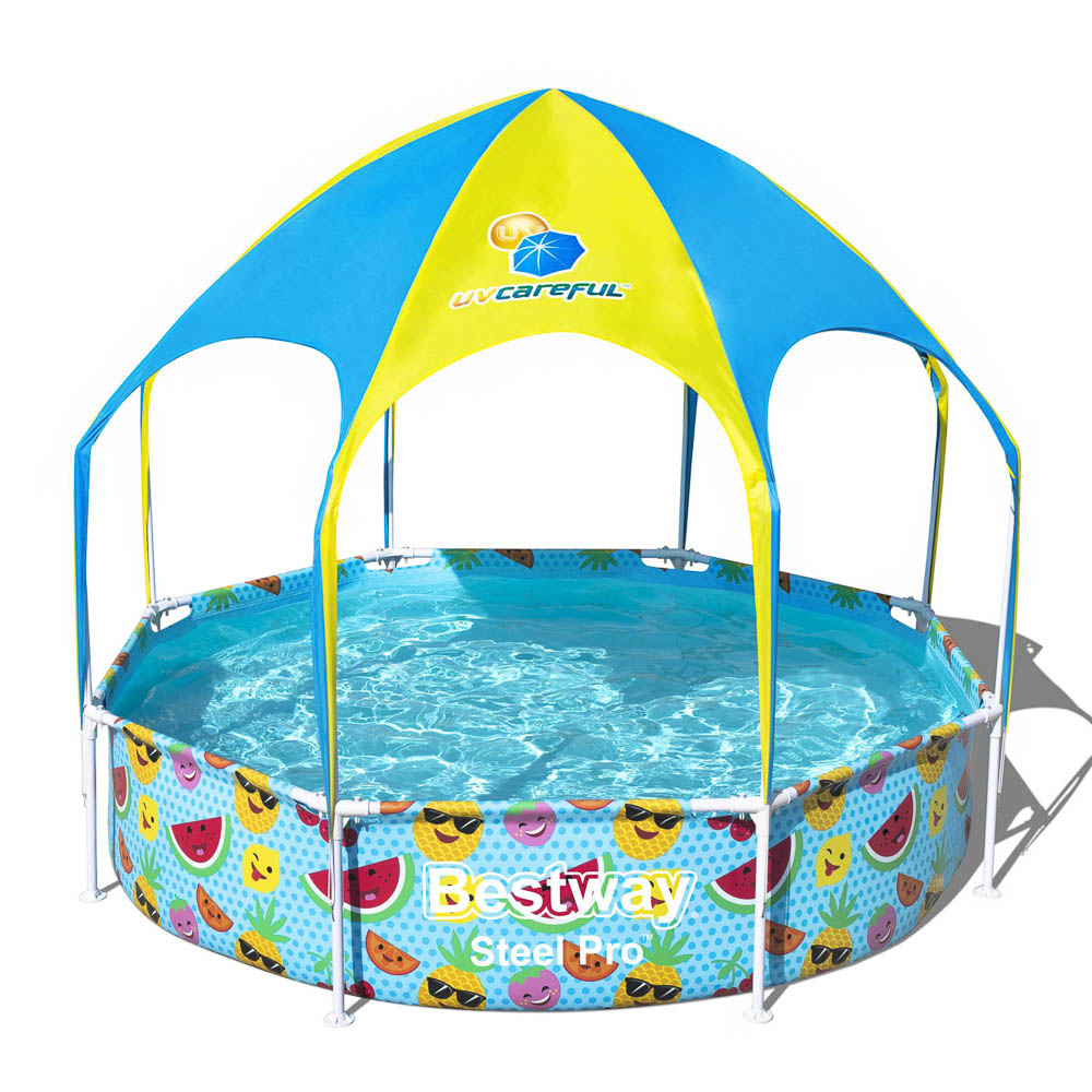 BESTWAY Бассейн каркасный с навесом, 244х51см, 1688л, арт.56432, арт.№ 107-117