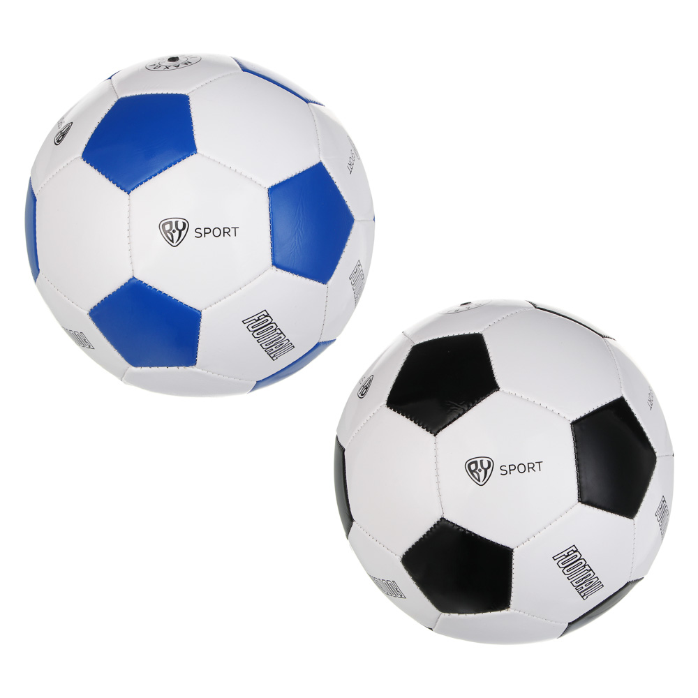 Мяч футбольный, тм BY SPORT, размер 5, 22см, 2 сл, ПВХ 1,5мм, 260г (+-10%), 2 дизайна, арт.№ 133-003