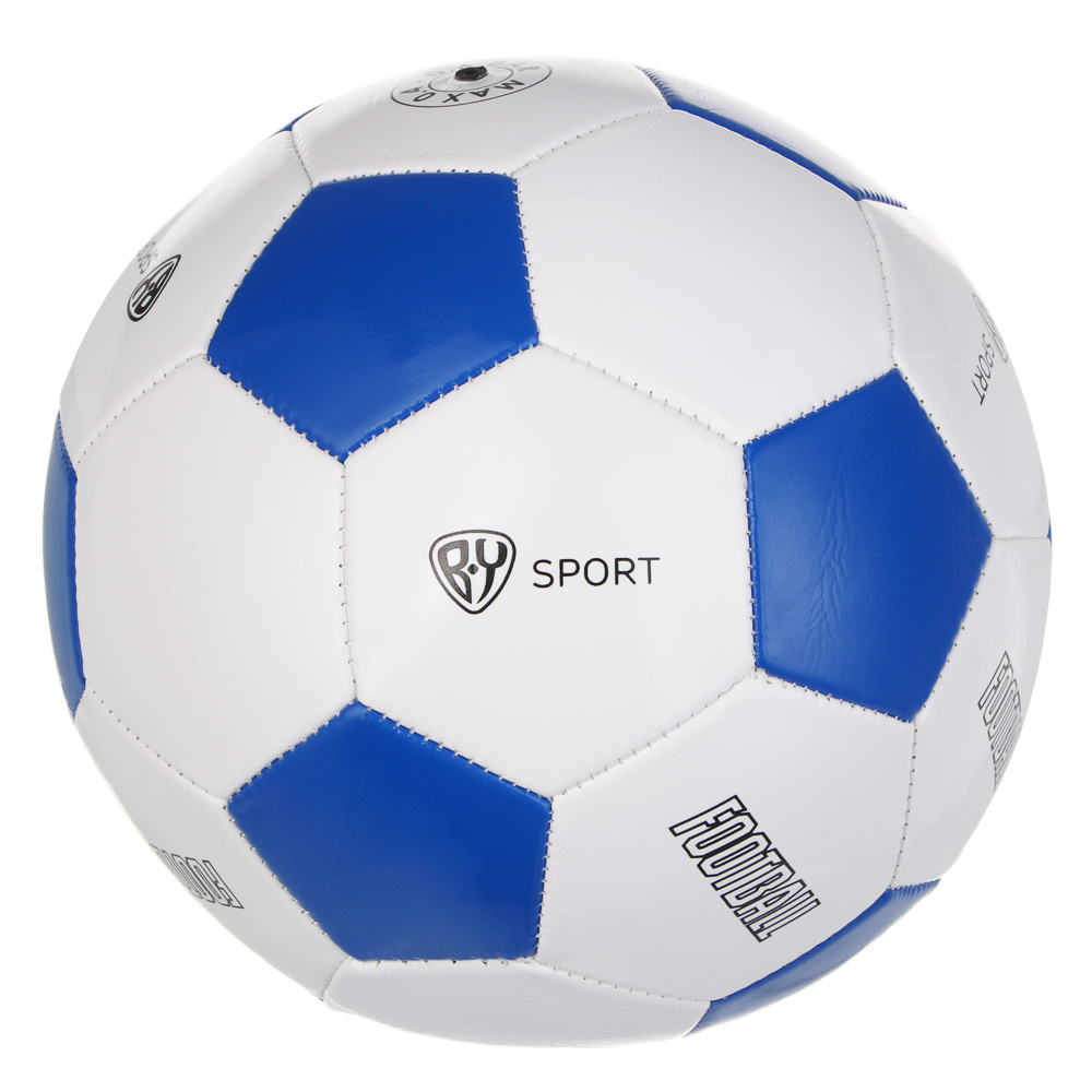 Мяч футбольный, тм BY SPORT, размер 5, 22см, 2 сл, ПВХ 1,5мм, 260г (+-10%), 2 дизайна, арт.№ 133-003