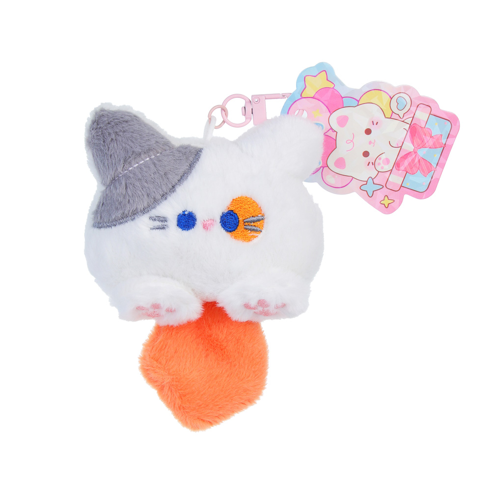 ИГРОЛЕНД Брелок-подвес мягкий "Котёна" в боксе-сюрприз, 10 см, полиэстер, металл, 10х7х7 см, микс, арт.№ 264-500