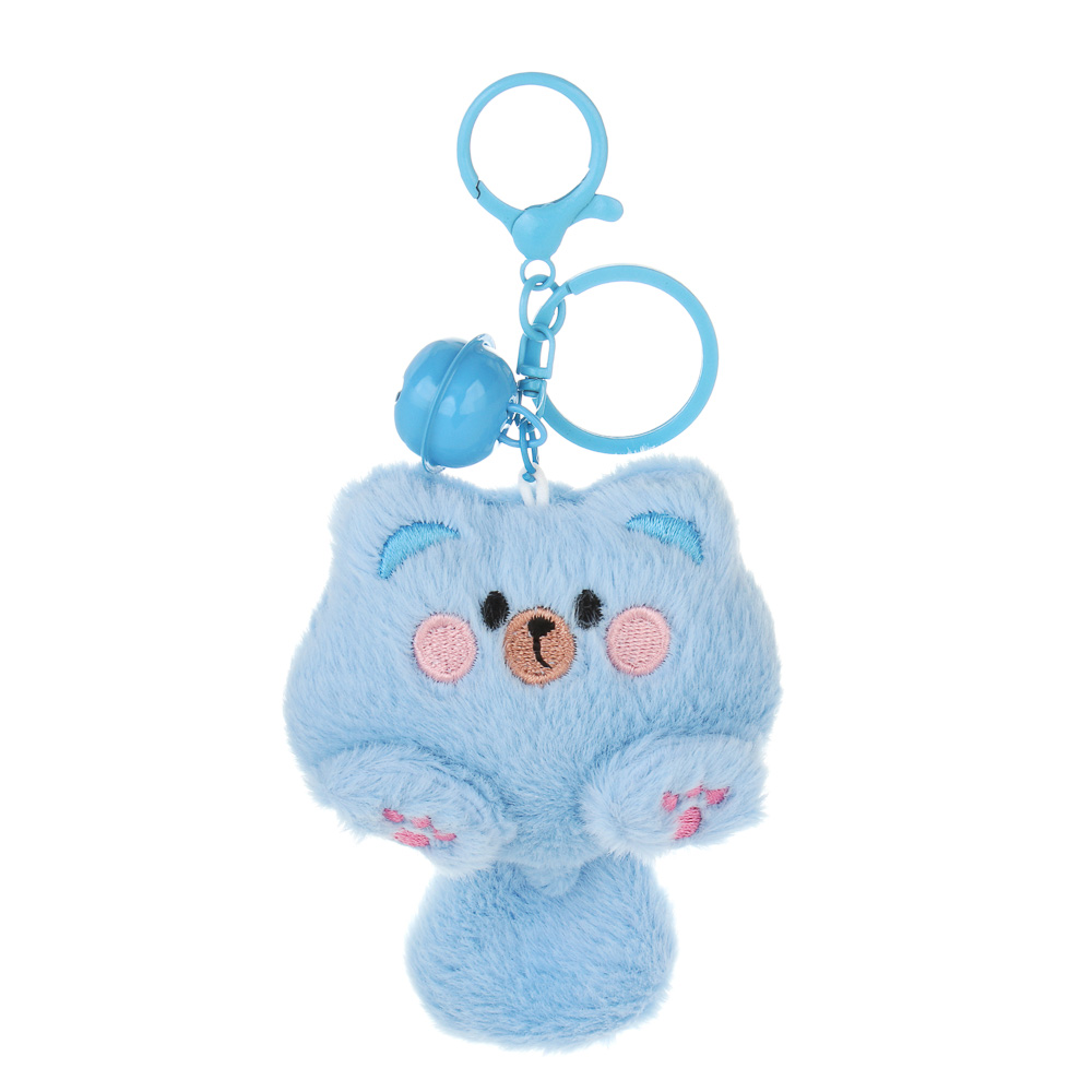 ИГРОЛЕНД Брелок мягкий "Котёна" в пакете-сюрприз, 7 см, полиэстер, металл, 16,8х12см, микс, арт.№ 264-501