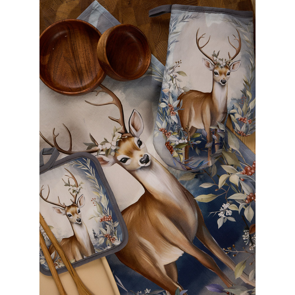 PROVANCE Нордик Полотенце кухонное, 40х60см, 100% хлопок, олень, арт.№ 492-293