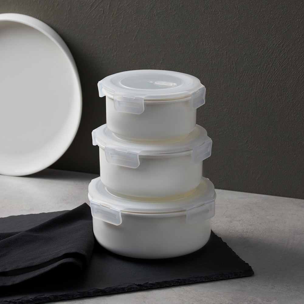 Ivlev Chef Элеганс Салатник с крышкой, 650мл, 15,5х7,5см, фарфор, арт.№ 824-567