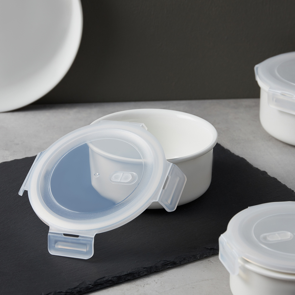 Ivlev Chef Элеганс Салатник с крышкой, 650мл, 15,5х7,5см, фарфор, арт.№ 824-567