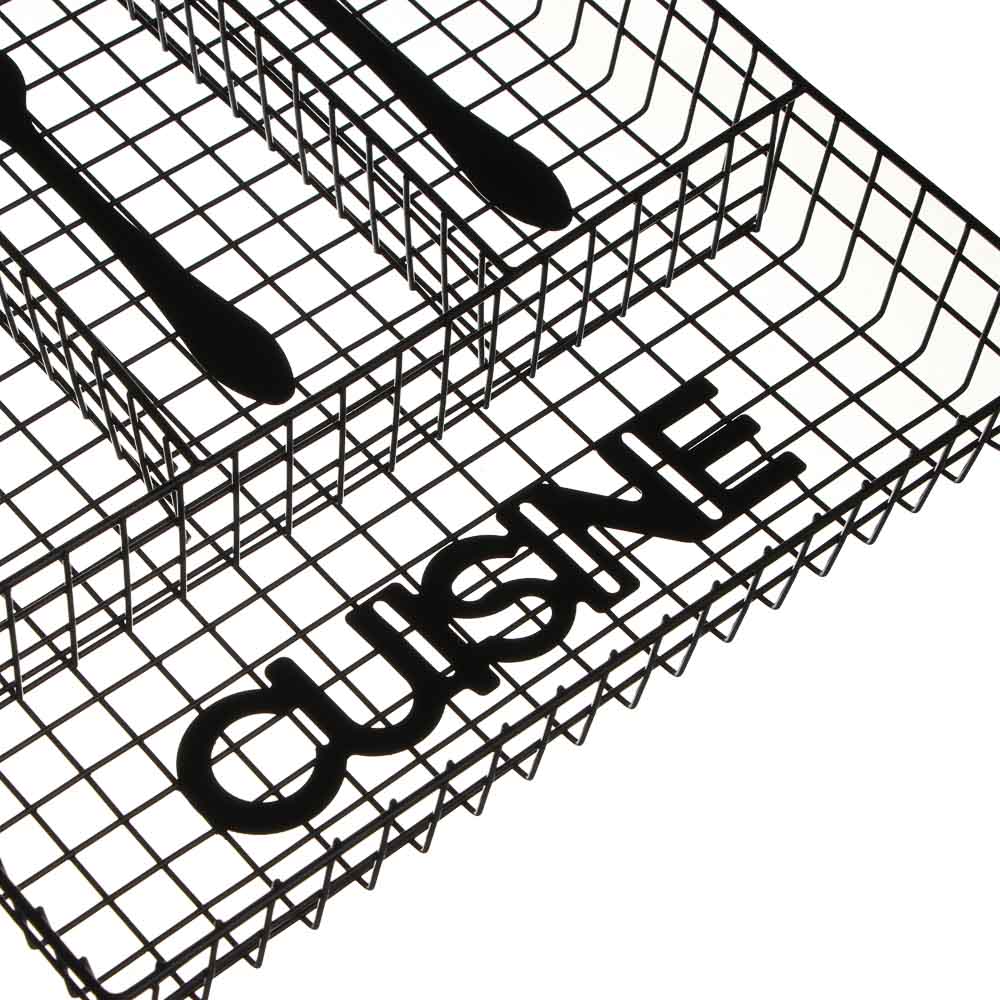 Лоток для столовых приборов тм VETTA Кухня, 4 секции, 32х26х4,5, металл, арт.№ 485-117