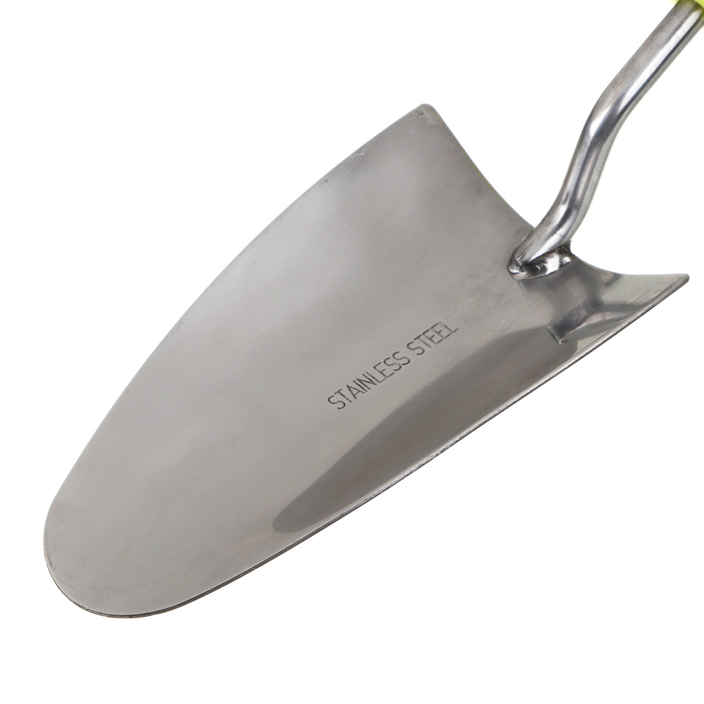INBLOOM PROF+ Лопатка садовая, широкая, 33см, нерж. сталь, PP, TPR, арт.№ 181-041