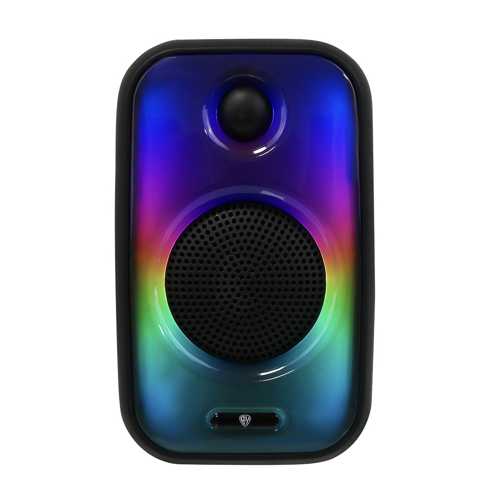 Колонка беспроводная BY VibeBox, 8 Вт,подсветка,2000мАч,USB,EQ,microSD,ВШГ 26x16x14см, черный, арт.№ 443-108