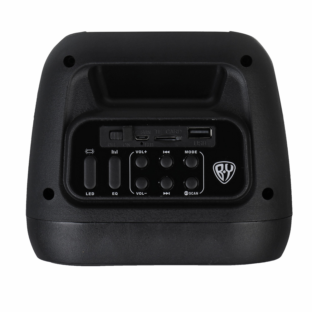 Колонка беспроводная BY VibeBox, 8 Вт,подсветка,2000мАч,USB,EQ,microSD,ВШГ 26x16x14см, черный, арт.№ 443-108