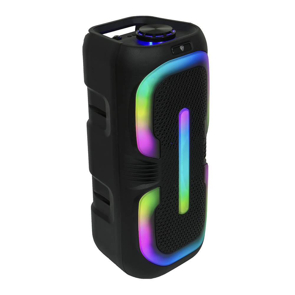 Колонка беспроводная BY Radiance, 20Вт,светомузыка,2400мАч,TWS,USB,BT 5.3,ВШГ 46x20x20см, черный, арт.№ 443-110