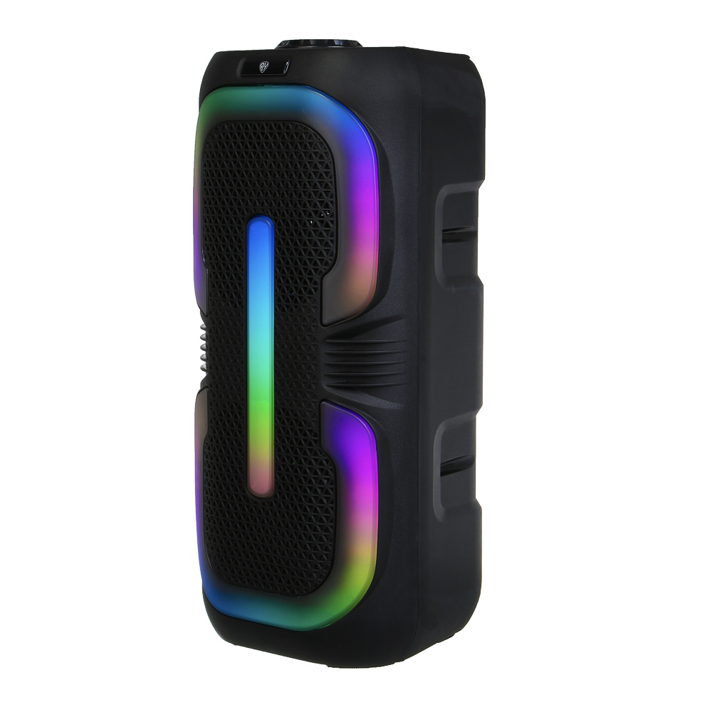 Колонка беспроводная BY Radiance, 20Вт,светомузыка,2400мАч,TWS,USB,BT 5.3,ВШГ 46x20x20см, черный, арт.№ 443-110