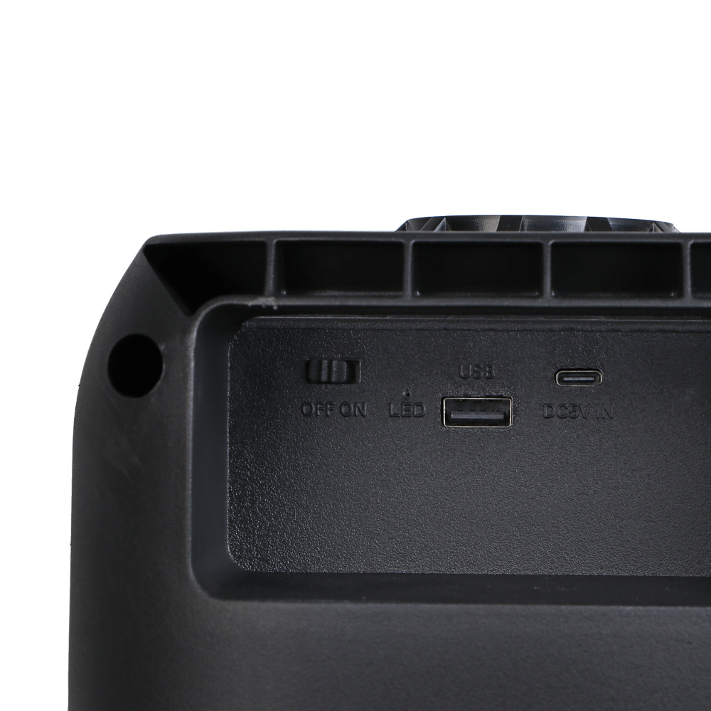 Колонка беспроводная BY Radiance, 20Вт,светомузыка,2400мАч,TWS,USB,BT 5.3,ВШГ 46x20x20см, черный, арт.№ 443-110