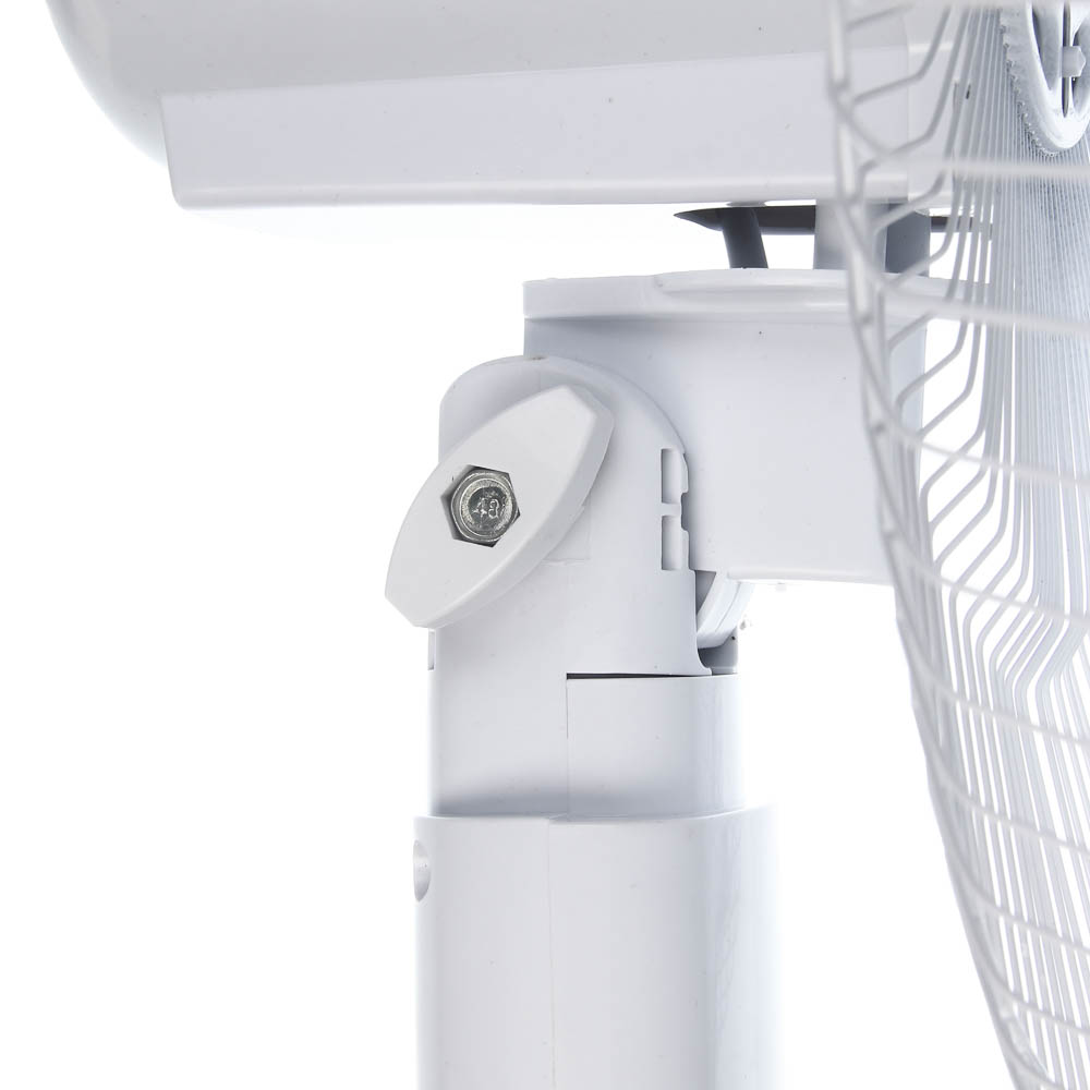 Вентилятор напольный тм LEBEN 45Вт, 3 скорости, диаметр 43см, 220в, белый (1шт в коробке), арт.№ 243-034