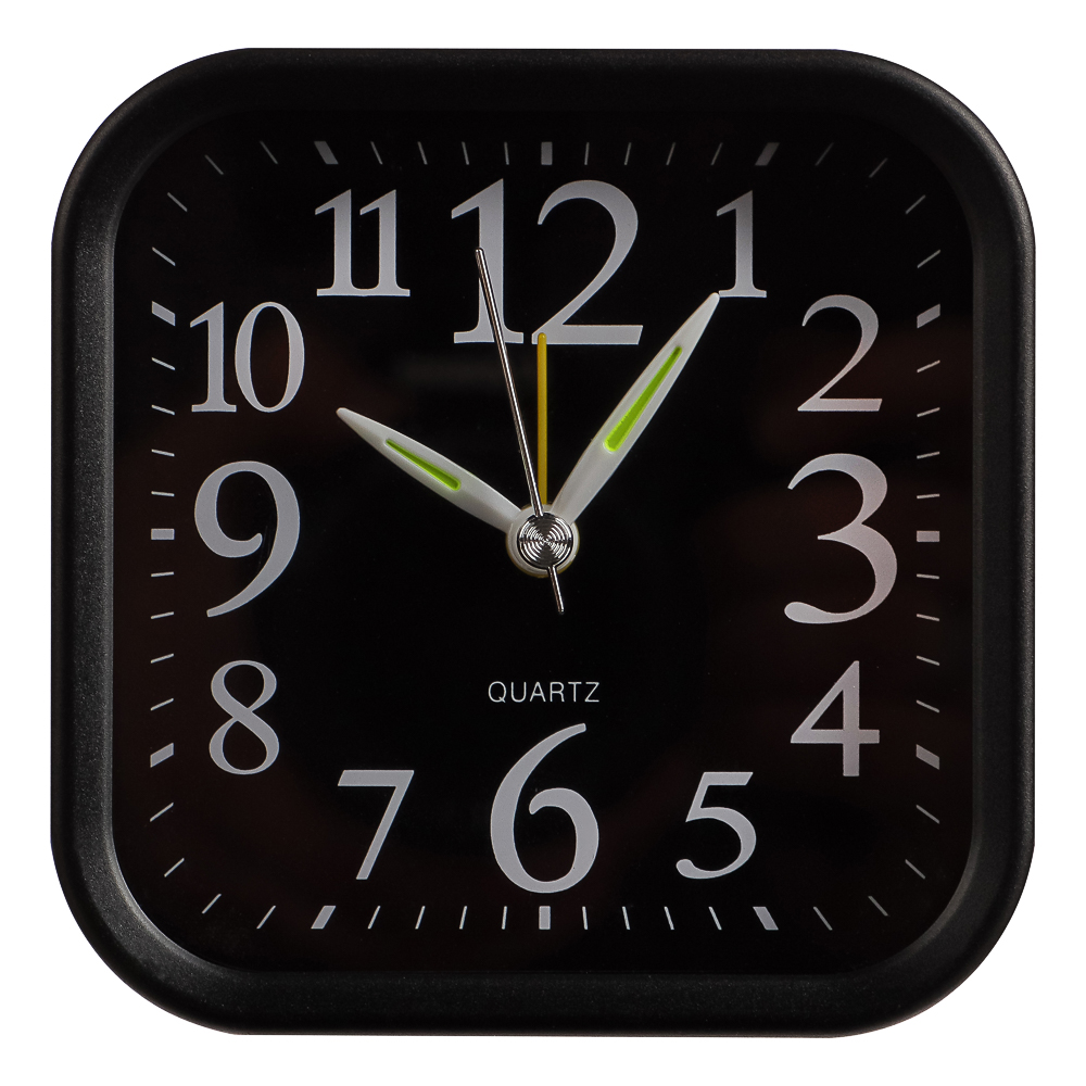 LADECOR CHRONO Будильник, 9,6x9,6x4см, 1*АА, пластик, 2 цвета, арт.№ 529-044