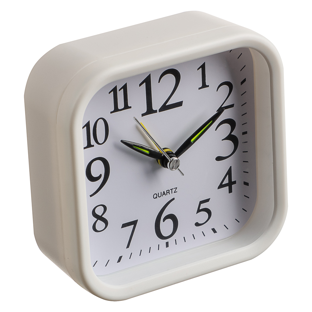 LADECOR CHRONO Будильник, 9,6x9,6x4см, 1*АА, пластик, 2 цвета, арт.№ 529-044