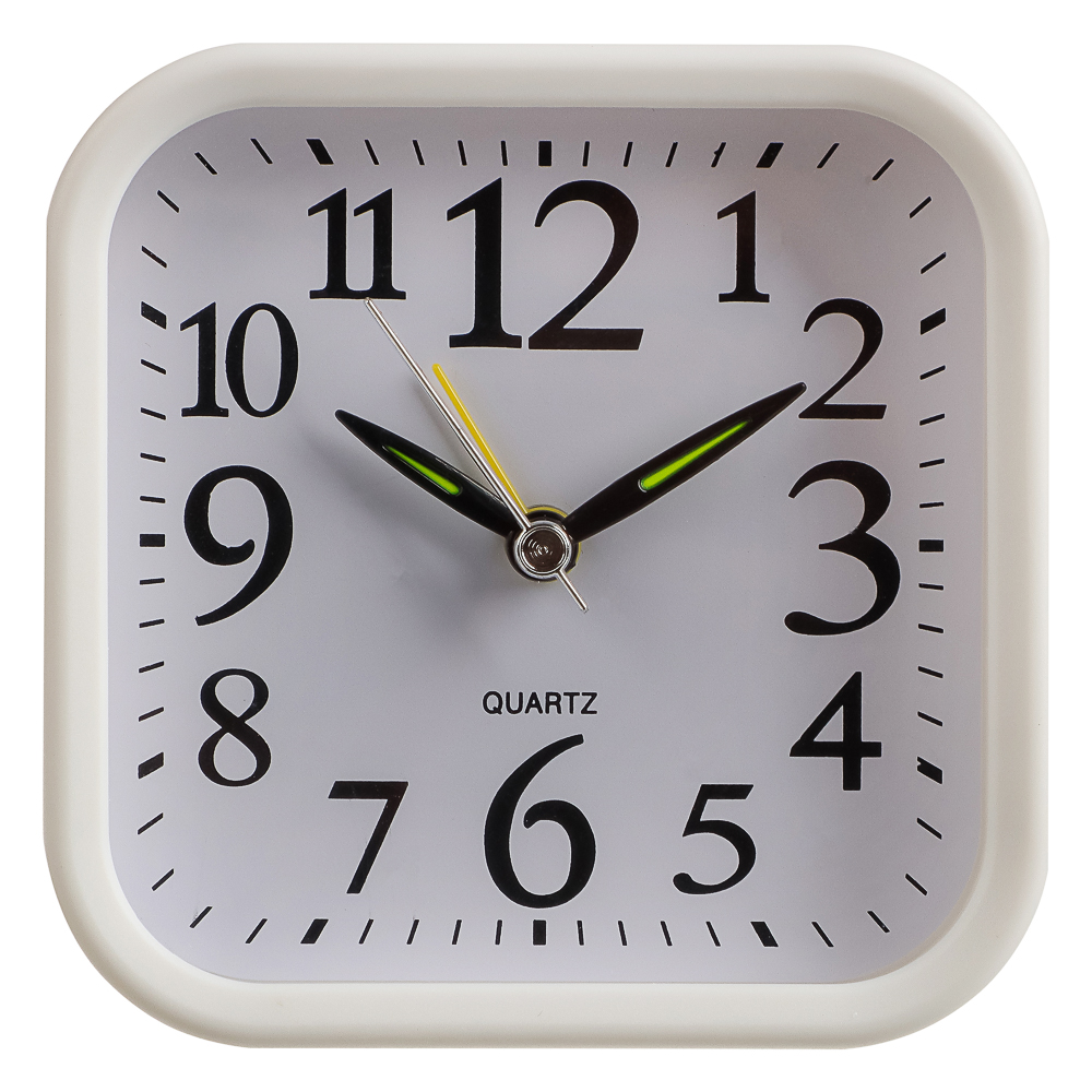 LADECOR CHRONO Будильник, 9,6x9,6x4см, 1*АА, пластик, 2 цвета, арт.№ 529-044