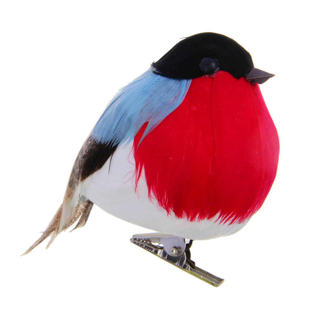 INBLOOM Птичка декоративная на прищепке 6x9см, арт.№ 153-010