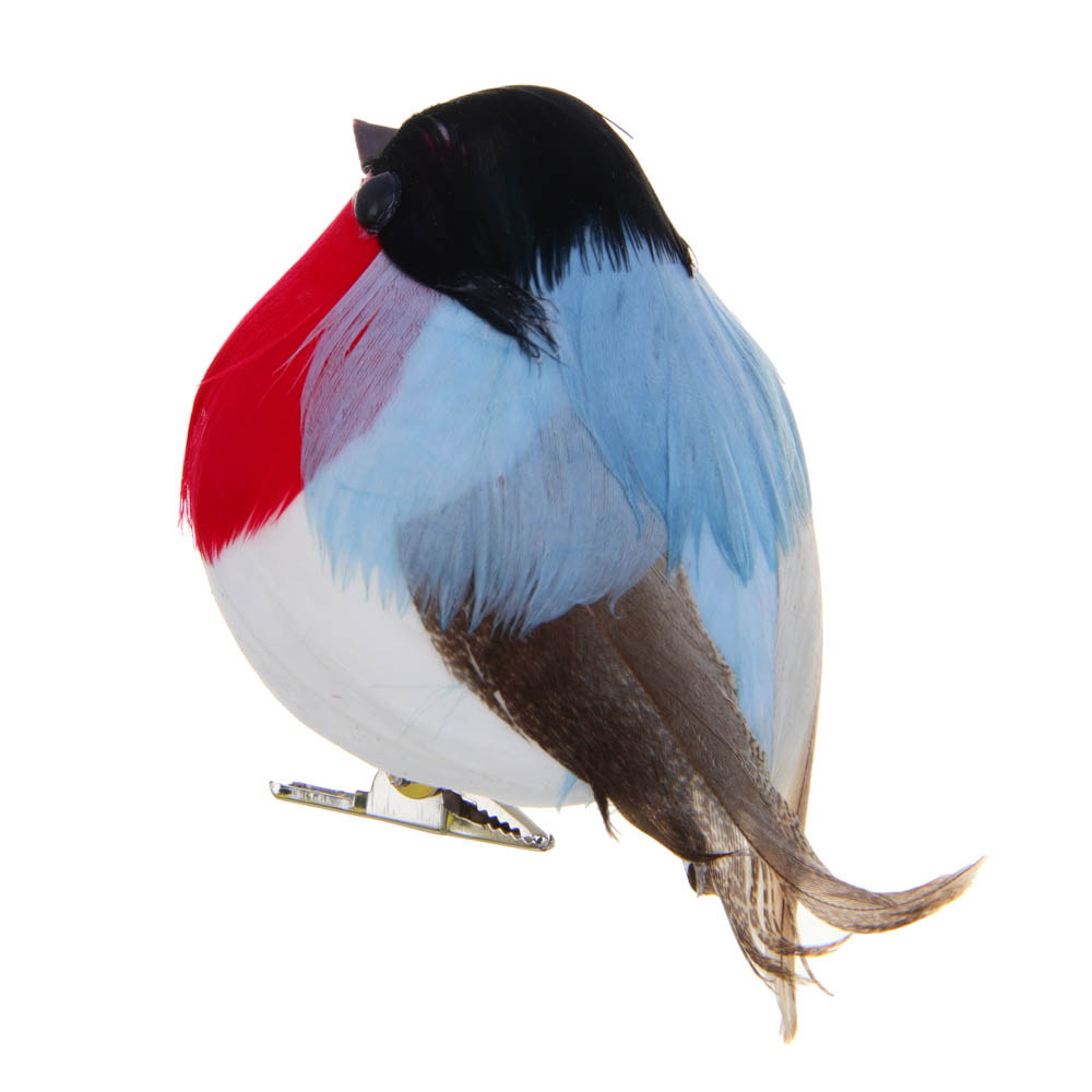 INBLOOM Птичка декоративная на прищепке 6x9см, арт.№ 153-010