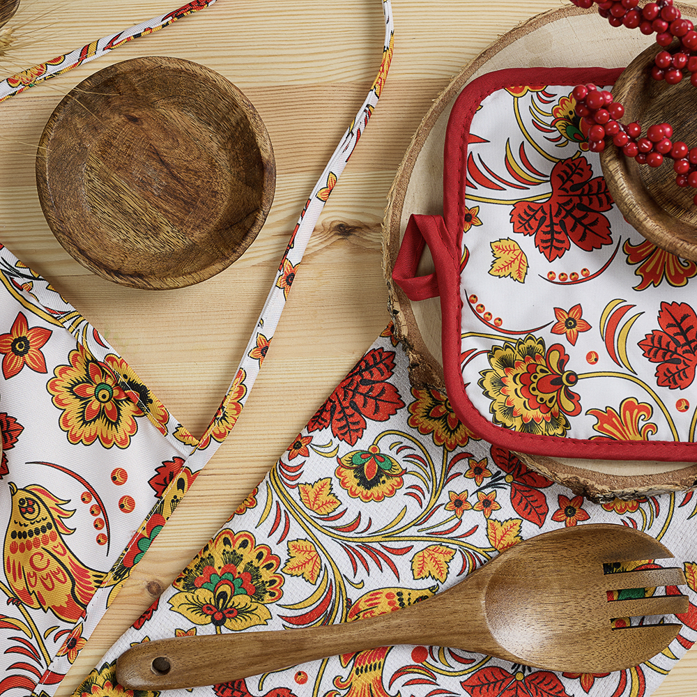 PROVANCE Хохлома Прихватка 17х17см, 100% полиэстер, арт.№ 493-161