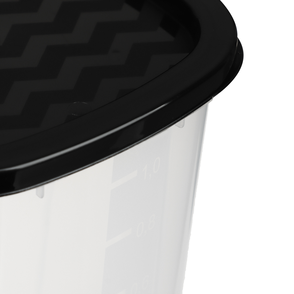 Контейнер для сыпучих продуктов НУТ квадратный 1,2 л, пластик, арт.№ 861-502