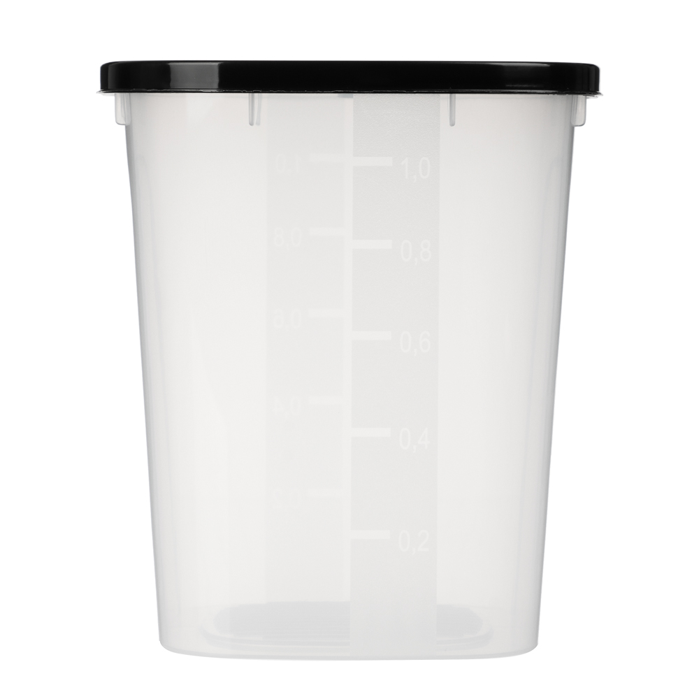 Контейнер для сыпучих продуктов НУТ квадратный 1,2 л, пластик, арт.№ 861-502