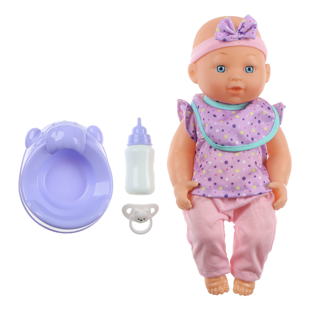 ИГРОЛЕНД Пупс 30 см с акс., PVC, PP, ABS, полиэстер, 24,8x10,5x33 см, арт.№ 436-166